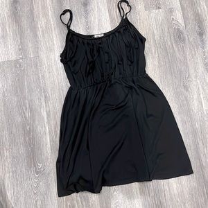 Black fringe Dress / coverup
